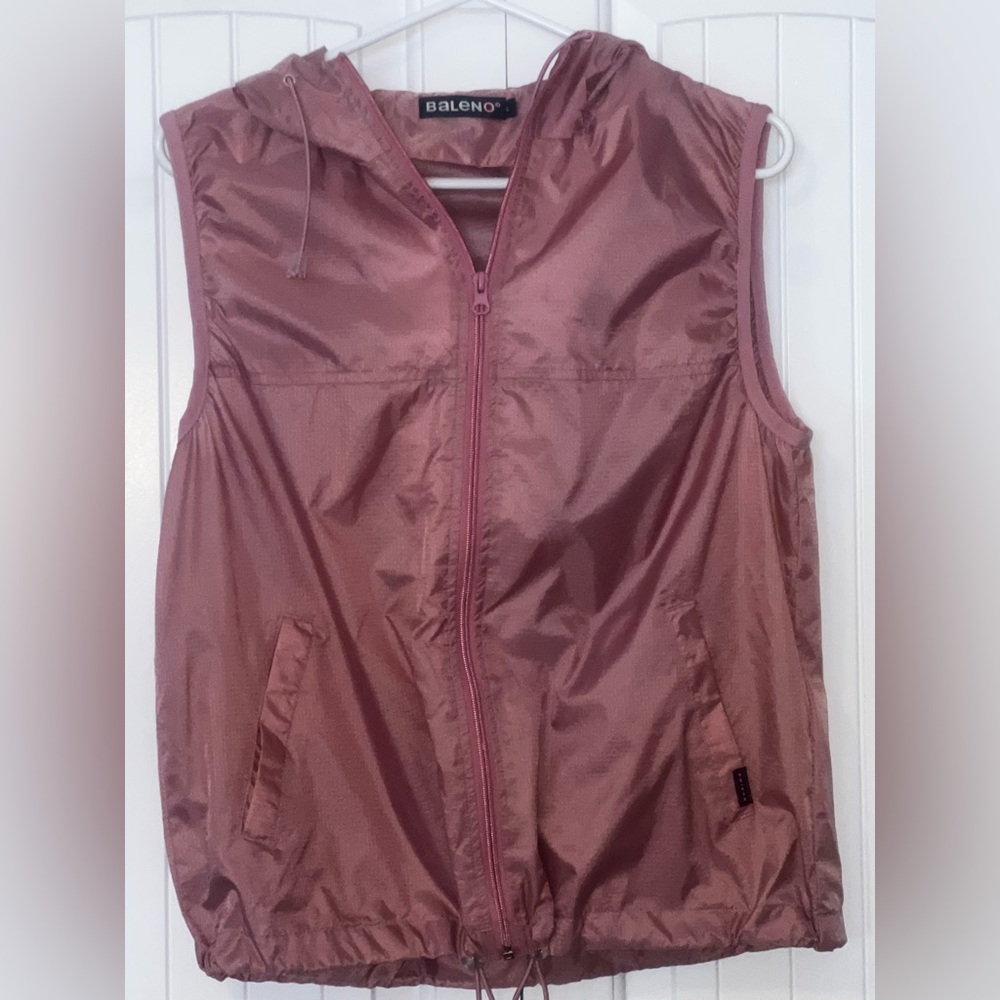 vintage Baleno ripstop nylon hooded vest tech wear 90s y2k women large gorpcore
